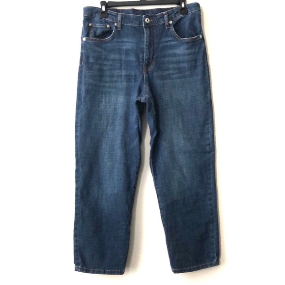 Ella Moss Denim - Ella Moss Blue High Waist Straight Jeans size 14